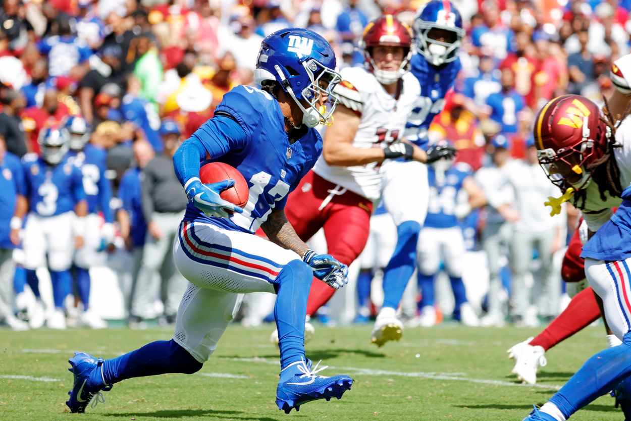 Wan'Dale Robinson, NFL: New York Giants at Washington Commanders