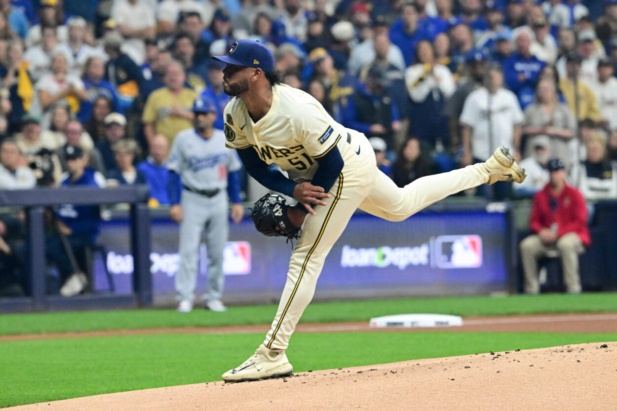 MLB: Playoffs-Los Angeles Dodgers at Milwaukee Brewers, freddy peralta, mets MLB: Playoffs-Los Angeles Dodgers at Milwaukee Brewers, freddy peralta, mets