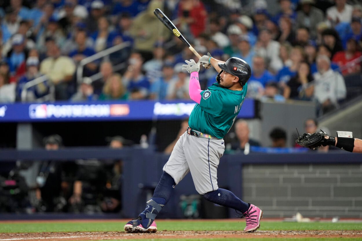 MLB: Playoffs-Seattle Mariners at Toronto Blue Jays, mets, josh naylor MLB: Playoffs-Seattle Mariners at Toronto Blue Jays, mets, josh naylor
