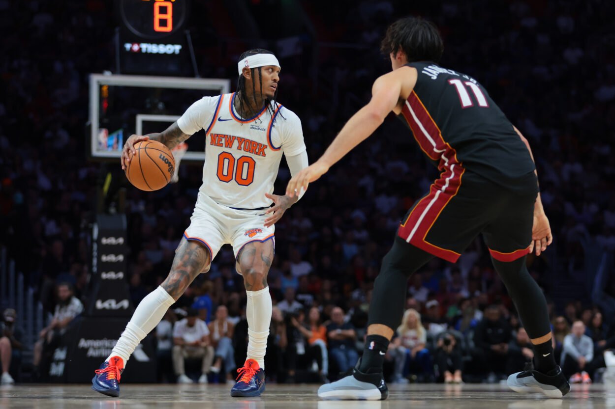 NBA: New York Knicks at Miami Heat, jordan clarkson NBA: New York Knicks at Miami Heat, jordan clarkson