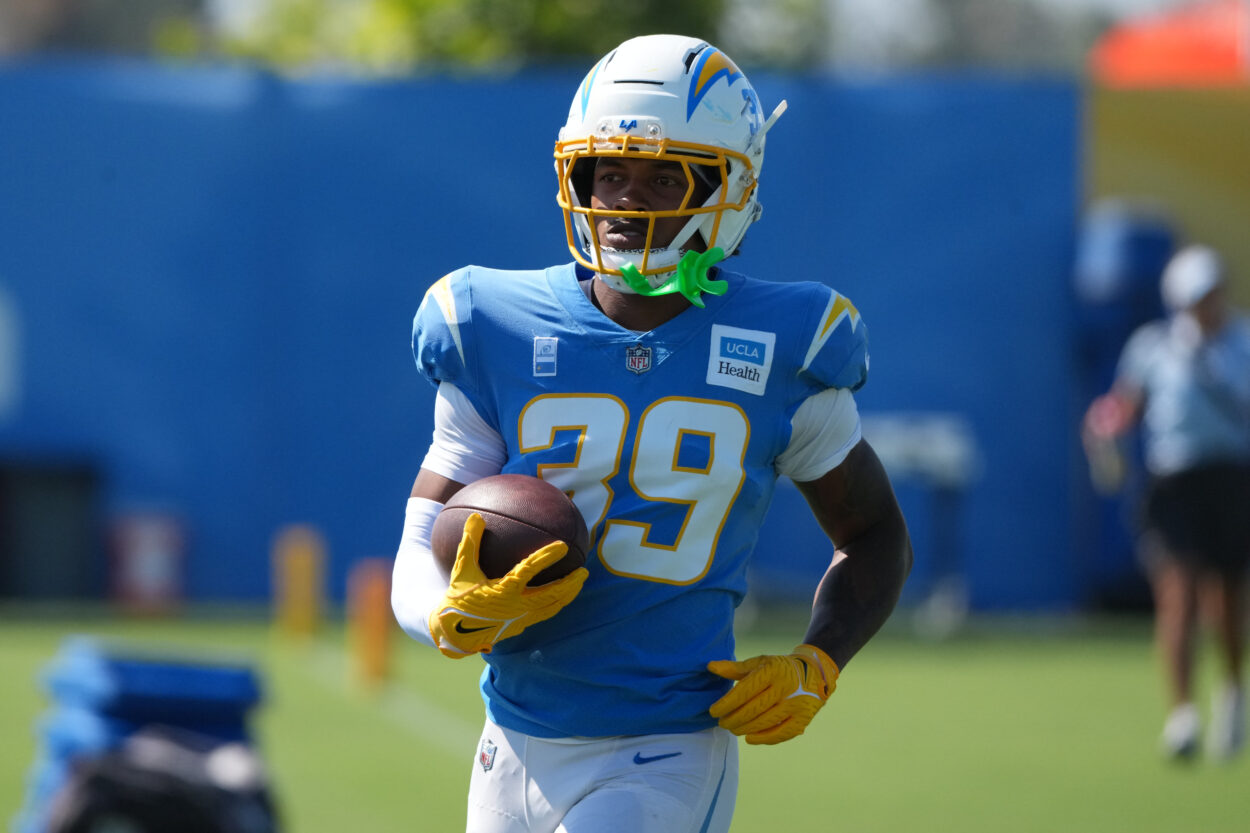 NFL: Los Angeles Chargers Training Camp Giants, Jaylen Johnson, NFL: Los Angeles Chargers Training Camp