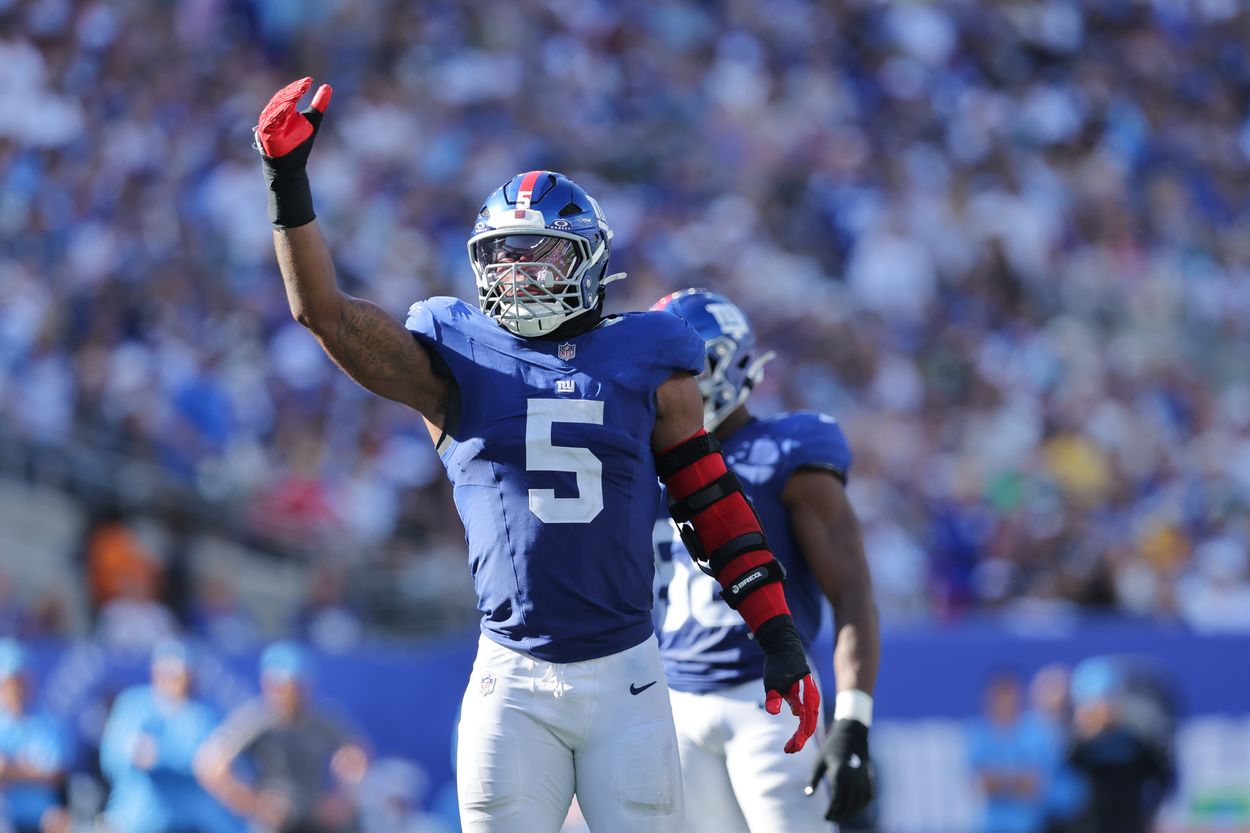 NFL: Los Angeles Chargers at New York Giants, kayvon thibodeaux