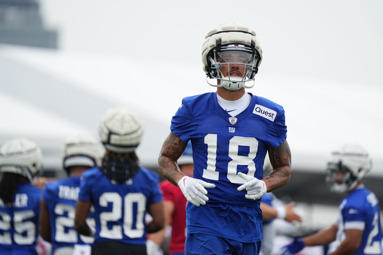 NFL: New York Giants Training Camp, isaiah hodgins