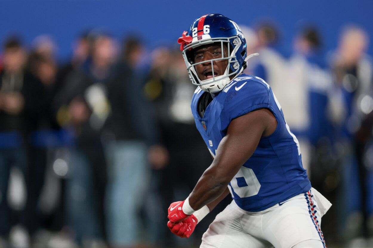 Devin Singletary, NFL: Philadelphia Eagles at New York Giants