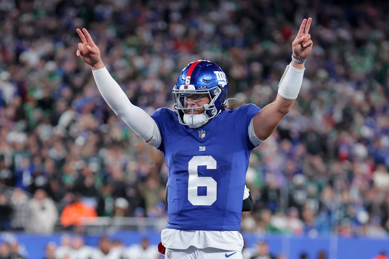 NFL: Philadelphia Eagles at New York Giants, jaxson dart NFL: Philadelphia Eagles at New York Giants, jaxson dart