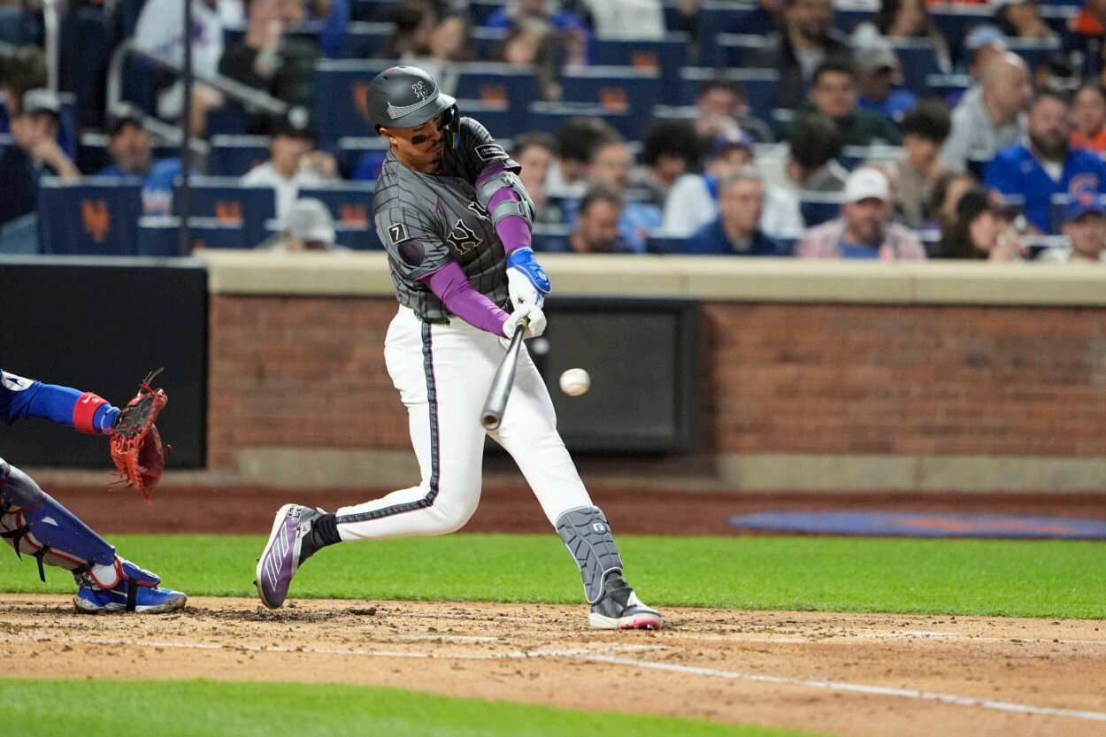 MLB: Chicago Cubs at New York Mets, mark vientos