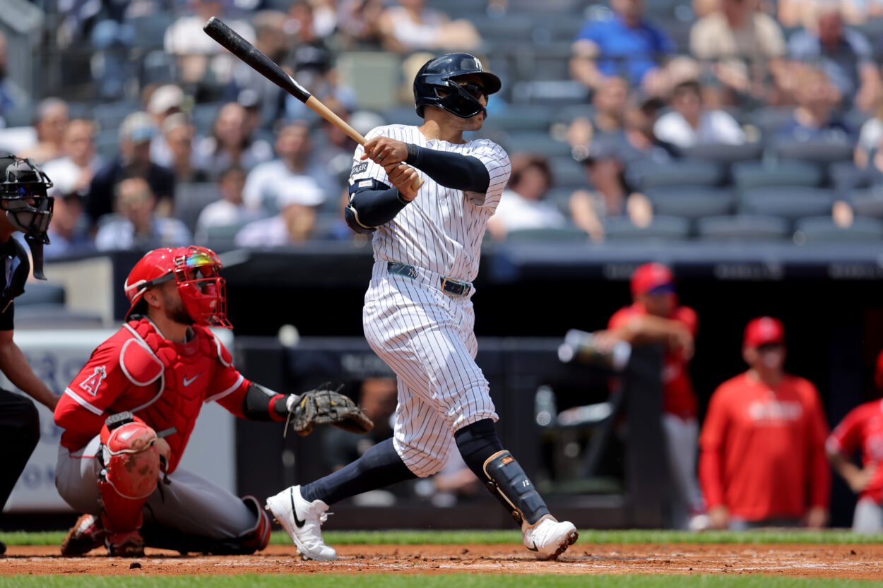 MLB: Los Angeles Angels at New York Yankees, trent grisham
