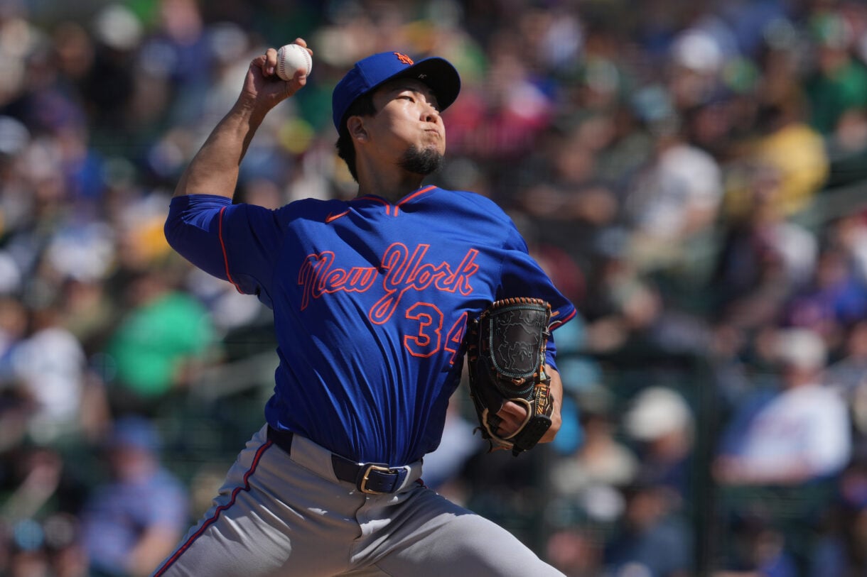 MLB: New York Mets at Athletics, kodai senga