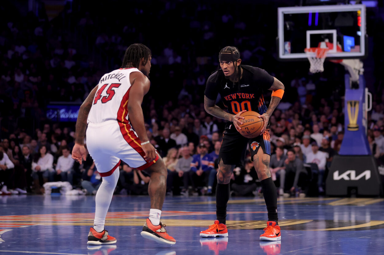 NBA: Miami Heat at New York Knicks