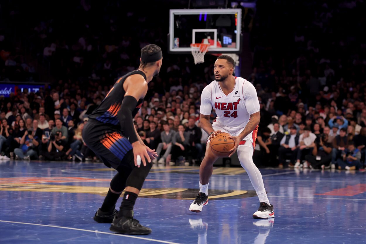NBA: Miami Heat at New York Knicks