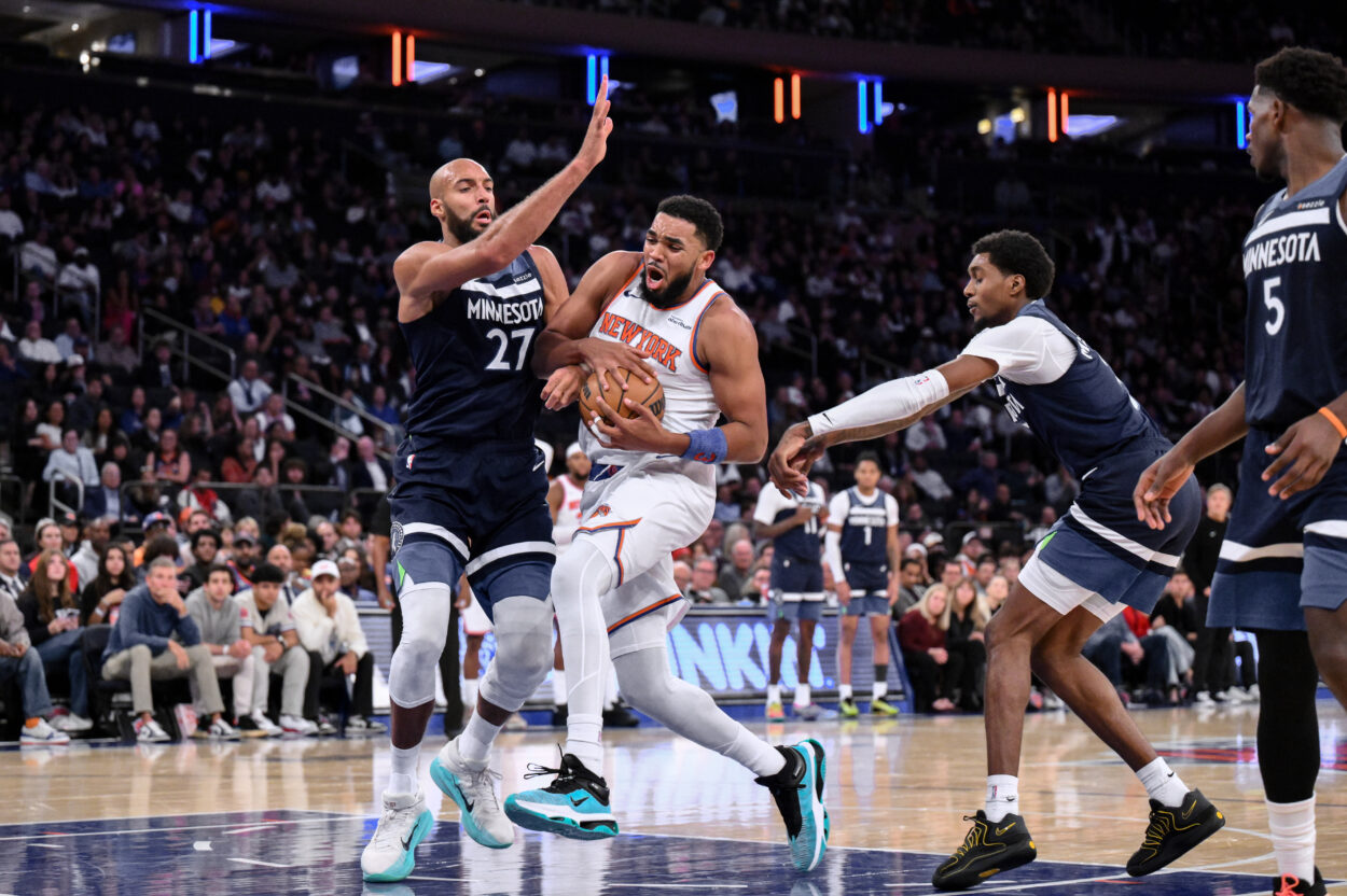 NBA: Preseason-Minnesota Timberwolves at New York Knicks, Karl-Anthony Towns