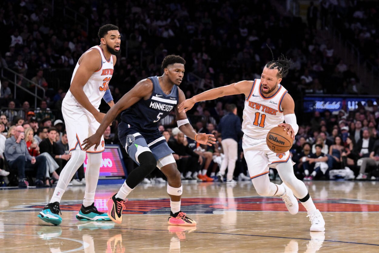 NBA: Preseason-Minnesota Timberwolves at New York Knicks, jalen brunson