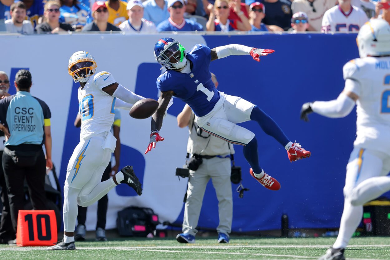 Malik Nabers, NFL: Los Angeles Chargers at New York Giants