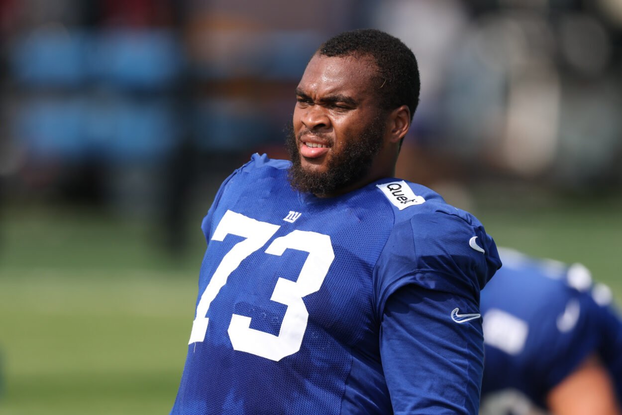 NFL: New York Giants Training Camp Evan Neal, NFL: New York Giants Training Camp