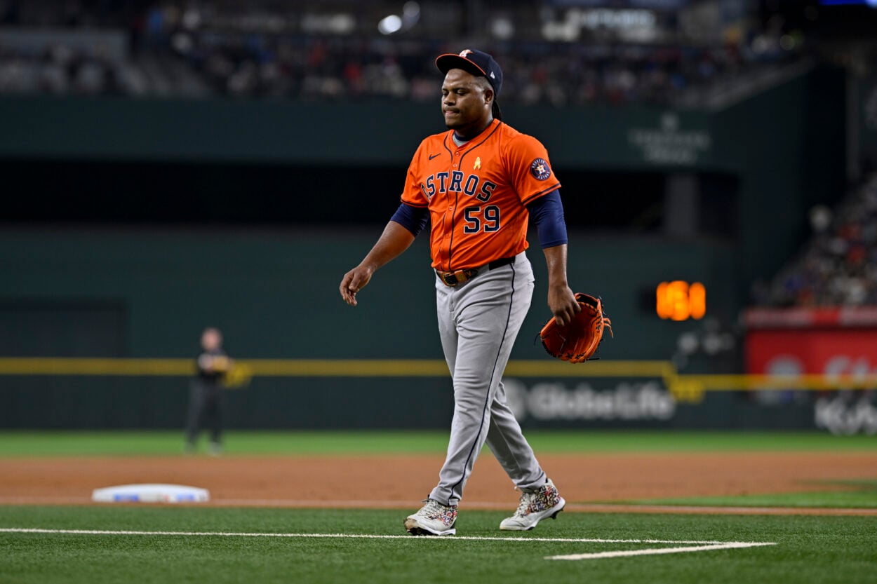 MLB: Houston Astros at Texas Rangers, framber valdez, mets