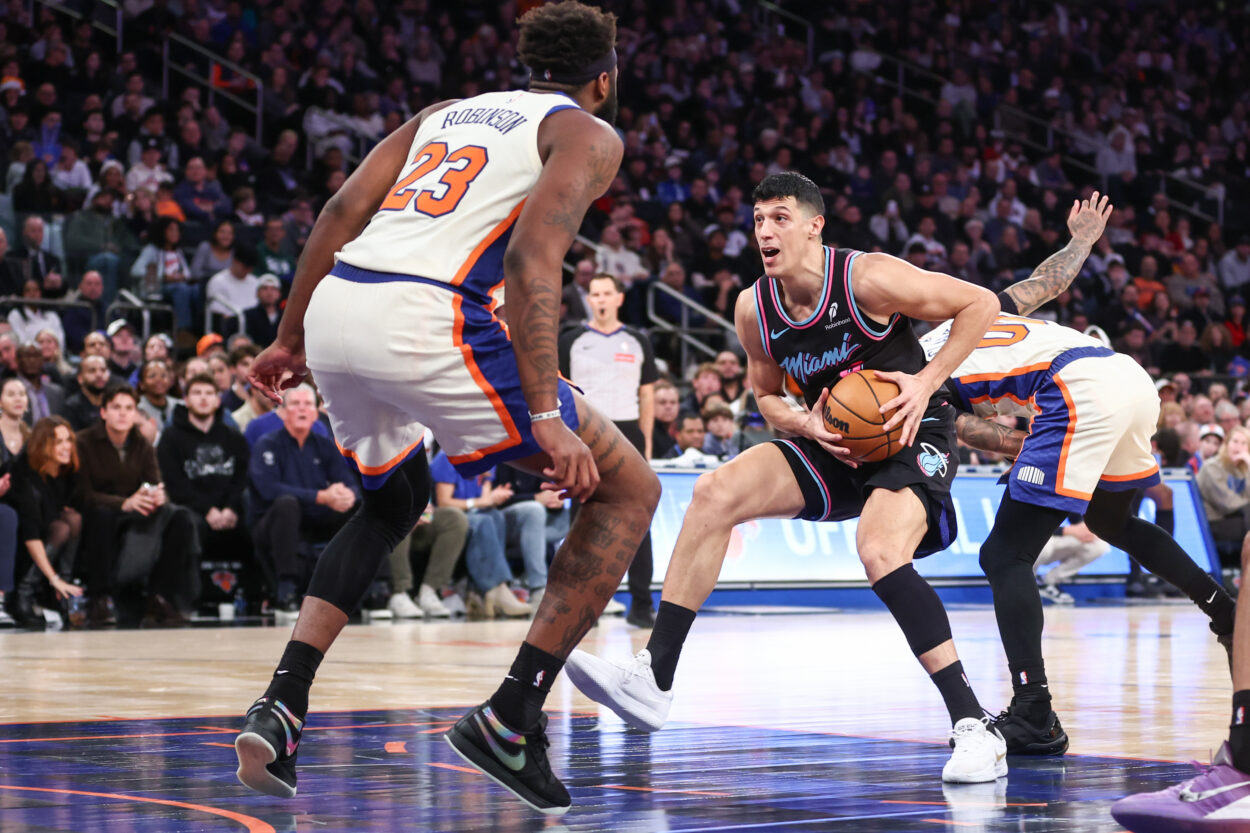 NBA: Miami Heat at New York Knicks
