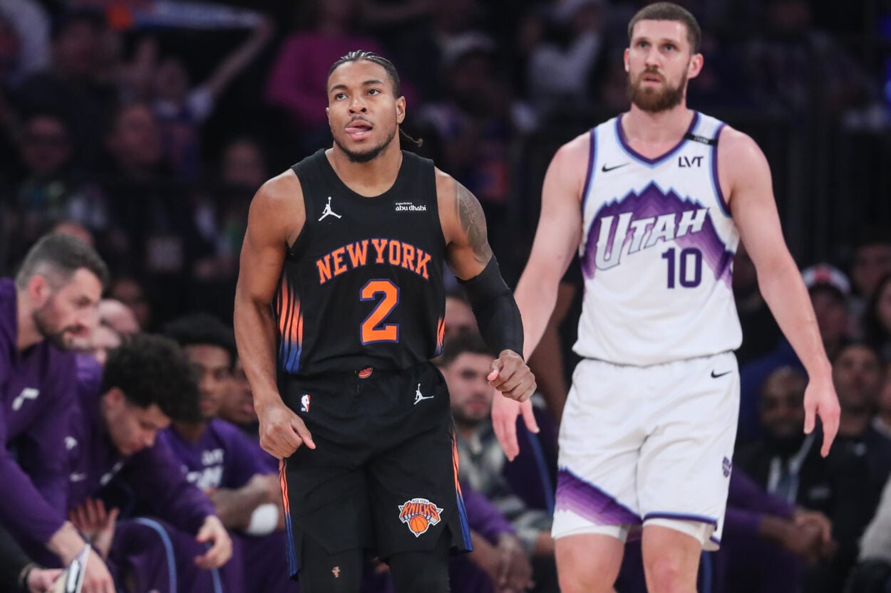 NBA: Utah Jazz at New York Knicks, miles mcbride NBA: Utah Jazz at New York Knicks, miles mcbride