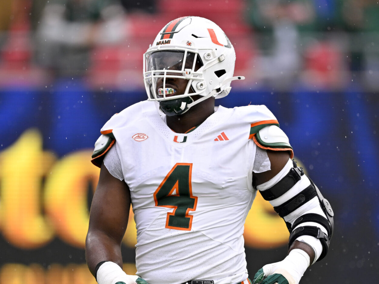 NCAA Football: Miami at Southern Methodist rueben bain jr., giants, nfl draft, NCAA Football: Miami at Southern Methodist