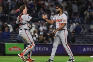 The Blue Jays have Orioles relievers Seranthony Dominguez (right) and Gregory Soto on their trade radar.