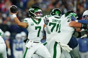 Justin Fields, quarterback, New York Jets