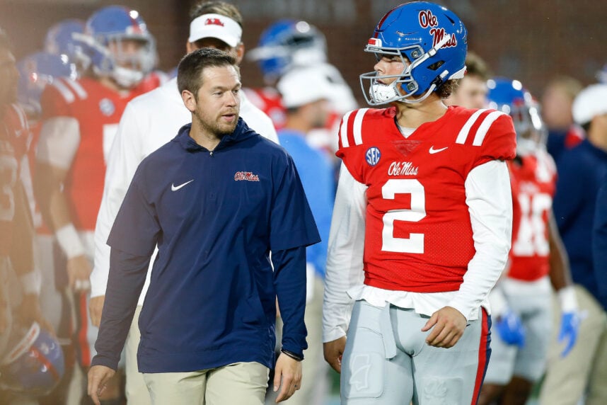giants, charlie weis jr., jaxson dart, ole miss