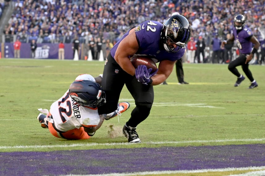 Patrick Ricard, giants, NFL: Denver Broncos at Baltimore Ravens