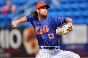 Mets prospect Nolan McLean would be a good option for a call-up given the Mets thin rotation.