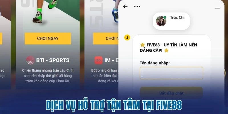 Five88 - Trải Nghiệm Đẳng Cấp Cá Cược Hoàng Gia Thời Thượng 6 Dịch vụ hỗ trợ tận tâm tại Five88