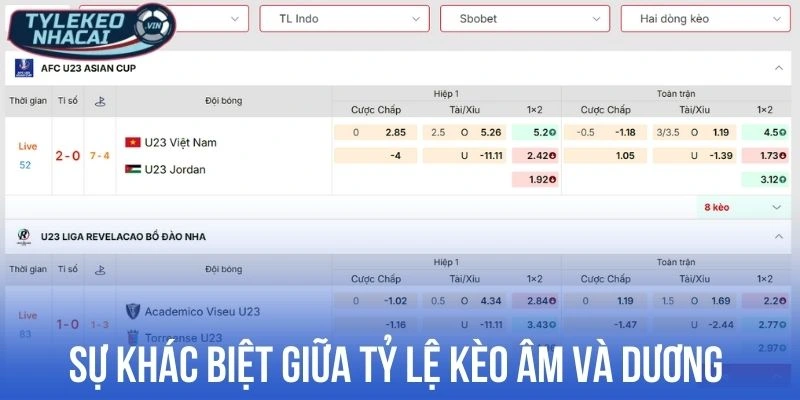 Tỷ Lệ Kèo Indonesia - Chốt Kèo Ngon Từ Kinh Nghiệm Chuẩn Pro 23 Tỷ lệ kèo âm và dương Indonesia khác biệt rõ ràng