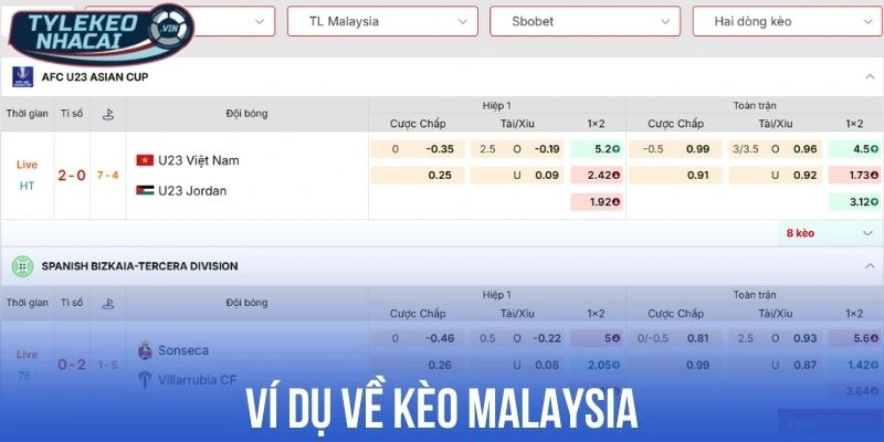 Tỷ Lệ Kèo Malaysia - Hiểu Rõ Để Soi Kèo Nhà Cái Chuẩn 29 Ví dụ về kèo Malaysia