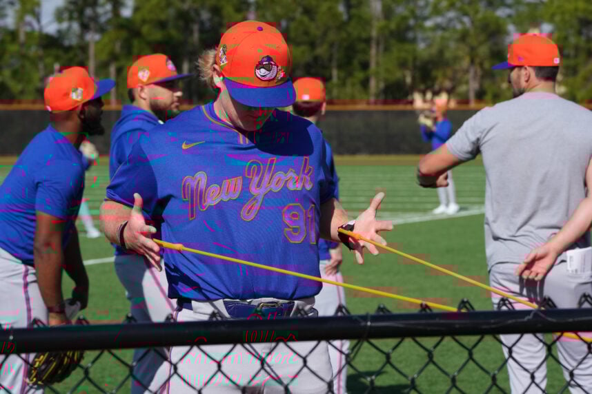 MLB: New York Mets-Workouts -- Jonathan Pintaro